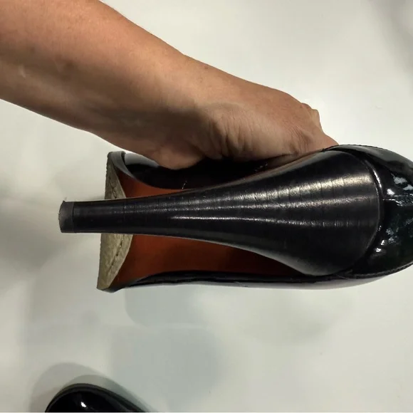 Sam Edelman Black Patent Leather Heels Women’s 9M - Picture 14 of 16